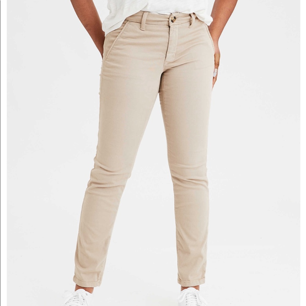 American Eagle Khaki Skinny Pant
